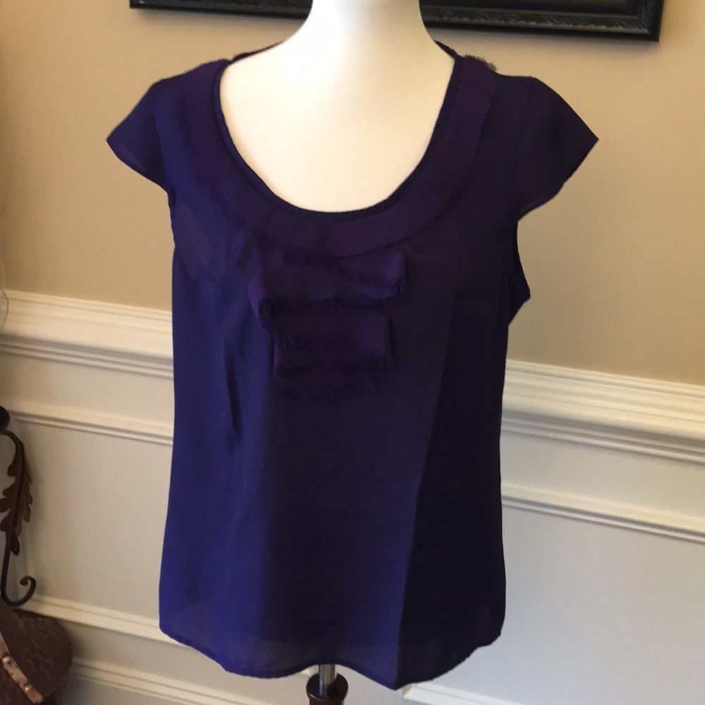 The Limited Cap Sleeve Shell Sz L